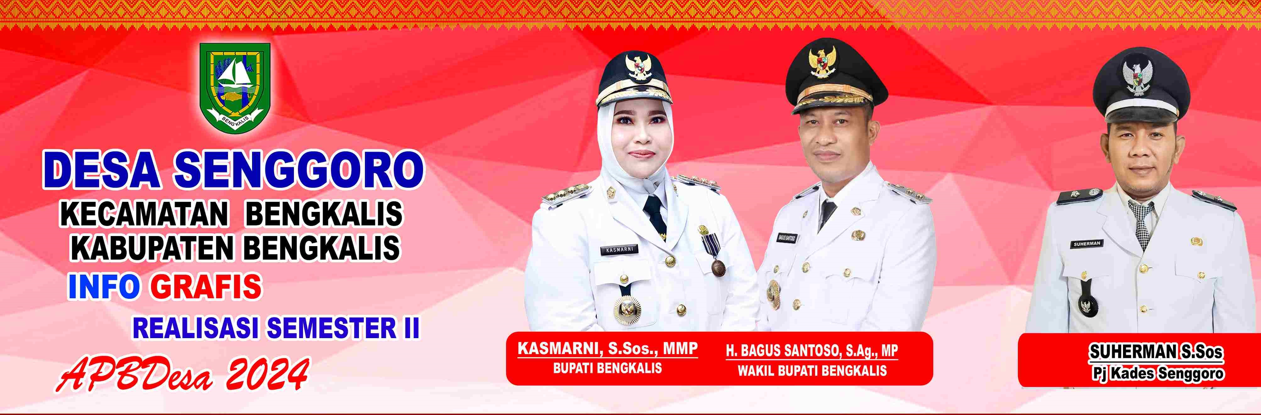 PENGUMUMAN TRANSPARANSI APBDesa SEMESTER II TAHUN 2024 DESA SENGGORO KEC. BENGKALIS KAB. BENGKALIS